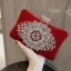 Chic / Belle Noire Daim Carrés Pochette 2020 Métal Faux Diamant