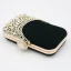 Élégant Vert Foncé Carrés Pochette 2020 Métal Faux Diamant