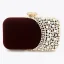 Élégant Vert Foncé Carrés Pochette 2020 Métal Faux Diamant