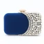 Élégant Vert Foncé Carrés Pochette 2020 Métal Faux Diamant