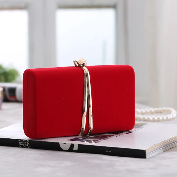 Vintage / Originale Bordeaux Velour Carrés Pochette 2020