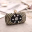 Fashion Black Pearl Rhinestone Square Clutch Bags 2020