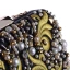 Chic / Beautiful Black Square Clutch Bags 2020 Metal Gold Embroidered Beading Pearl