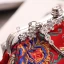 Fint Röd Broderade Fyrkantiga Kuvertväska 2020 Metall Rhinestone