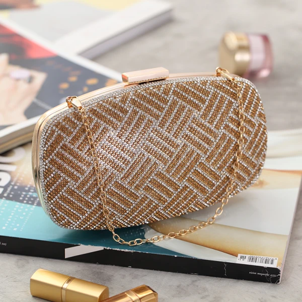 Chic / Beautiful Rhinestone Square Clutch Bags 2020