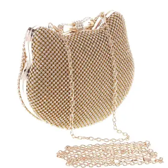 Lovely Gold Rhinestone Clutch Bags 2020