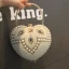 Mote Gull Hjerteformet Håndvesken  2020 Metall Perle Rhinestone Dusk