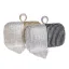 Deux tons Doré Cuir Verni Carrés Pochette 2020 Métal Faux Diamant Gland