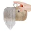Deux tons Doré Cuir Verni Carrés Pochette 2020 Métal Faux Diamant Gland