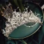 Elegant Sølv Beading Rhinestone Tiara 2020 Metall Har Tilbehor Bryllup