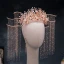 Chinese style Rose Gold Bridal Jewelry 2020 Alloy Leaf Pearl Tassel Earrings Tiara Wedding Accessories