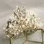 Fabelaktig Gull Tiara Bryllup Tilbehør 2020 Metall Beading Perle Rhinestone Har Tilbehor