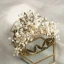Fabelaktig Gull Tiara Bryllup Tilbehør 2020 Metall Beading Perle Rhinestone Har Tilbehor