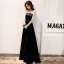 Chic / Beautiful Navy Blue Velour Evening Dresses  2020 A-Line / Princess Strapless Sleeveless Sash Floor-Length / Long Backless Formal Dresses