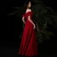 Schöne Rot Abendkleider 2020 A Linie Off Shoulder Kurze Ärmel Applikationen Spitze Perlenstickerei Stoffgürtel Gespaltete Front Lange Rüschen Rückenfreies Festliche Kleider
