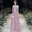Blomsterfe Rødmende Rosa Selskapskjoler 2020 Prinsesse Kjæreste Uten Ermer Blomst Appliques Blonder Beading Lange Buste Ryggløse Formelle Kjoler