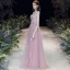 Blomsterfe Rødmende Rosa Selskapskjoler 2020 Prinsesse Kjæreste Uten Ermer Blomst Appliques Blonder Beading Lange Buste Ryggløse Formelle Kjoler