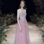 Blomsterfe Rødmende Rosa Selskapskjoler 2020 Prinsesse Kjæreste Uten Ermer Blomst Appliques Blonder Beading Lange Buste Ryggløse Formelle Kjoler
