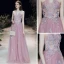 Blomsterfe Rødmende Rosa Selskapskjoler 2020 Prinsesse Kjæreste Uten Ermer Blomst Appliques Blonder Beading Lange Buste Ryggløse Formelle Kjoler