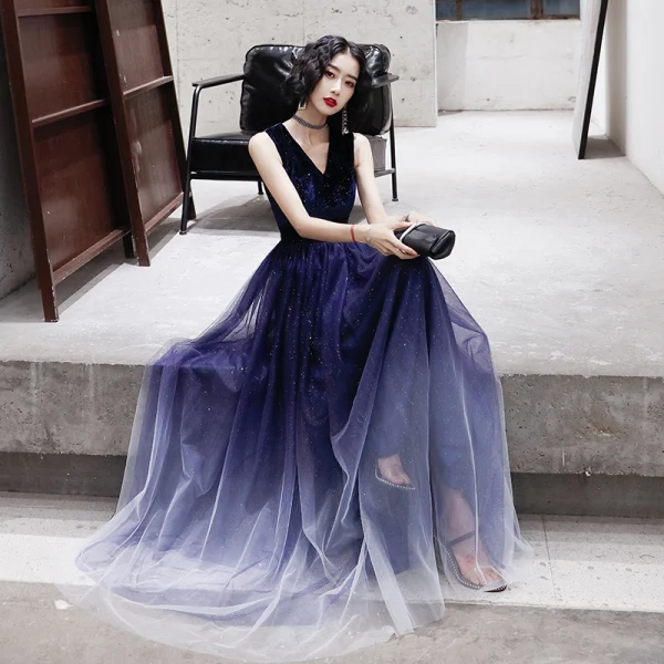 retro semi formal dresses tailor shop light red wool dress Retro Slim female light luxury dress Semi-Formal  Dresses main image 1