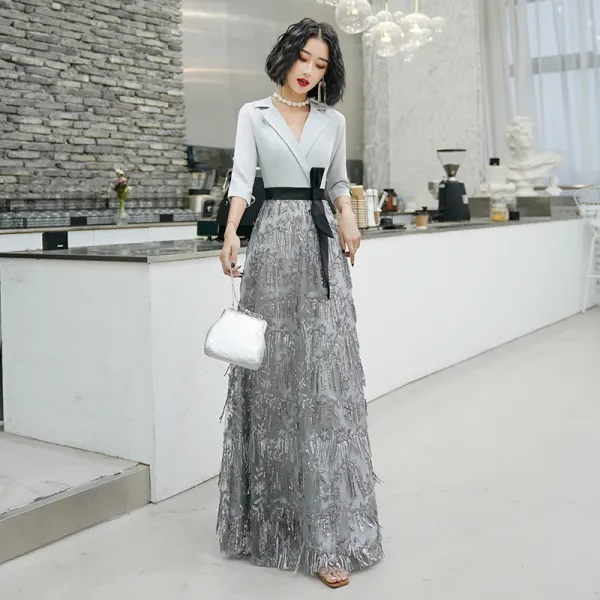 Grey evening skirt hotsell