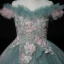 High Low Ink Blue Birthday Flower Girl Dresses 2020 Ball Gown Off-The-Shoulder Short Sleeve Backless Appliques Lace Beading Pearl Asymmetrical Ruffle
