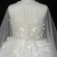 Fée Des Fleurs Blanche Transparentes Robe Ceremonie Fille 2020 Robe Boule Encolure Dégagée Sans Manches Appliques Papillon Perlage Gland Asymétrique Watteau Train Volants