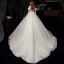 Schöne Ivory / Creme Hochzeits Brautkleider / Hochzeitskleider 2020 Ballkleid Off Shoulder Kurze Ärmel Rückenfreies Glanz Tülle Kapelle-Schleppe Rüschen