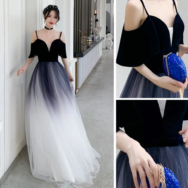 pink formal evening dresses Ella Light Pink Off Shoulder Prom Dress - US 6