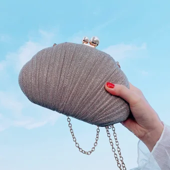 Fashion Champagne Metal Clutch Bags 2020