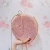 Schöne Pink Glanz Runde Clutch Tasche 2020