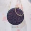 Chic / Beautiful Candy Pink Glitter Round Clutch Bags 2020