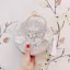Fashion Beige Round Clutch Bags 2020 Metal Beading Pearl 3D Lace Tassel