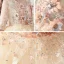 Vintage / Retro Champagne Birthday Flower Girl Dresses 2020 Ball Gown High Neck 3/4 Sleeve Appliques Flower Rhinestone Sequins Floor-Length / Long Ruffle