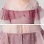 Elegant Burgundy Birthday Flower Girl Dresses 2020 Ball Gown See-through V-Neck Short Sleeve Beading Pearl Ankle Length Ruffle
