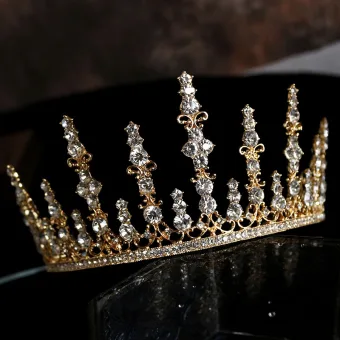 Classic Gold Rhinestone Bridal Hair Accessories 2020 Metal Tiara Wedding Accessories