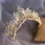 Blomma Fe Guld Fjäril Brud Huvudbonad 2020 Legering Pärla Rhinestone Tiara Bröllop Tillbehör