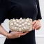 Chic / Belle Champagne Carrés Pochette 2020 Métal Perlage Faux Diamant