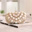 Chic / Belle Champagne Carrés Pochette 2020 Métal Perlage Faux Diamant