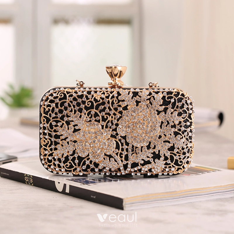 Beautiful Blinged top out Clutch Purse