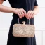 Chic / Beautiful Champagne Beading Rhinestone Square Clutch Bags 2020