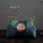 Chinese Stijl Vintage Groen Handtassen 2020 Metaal Het Drukken Bloem Polyester