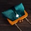 Vintage Kinesisk Stil Mörkgrön Velour Tassel Fyrkantiga Kuvertväska 2020