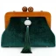 Vintage Kinesisk Stil Mörkgrön Velour Tassel Fyrkantiga Kuvertväska 2020