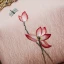 Style Chinois Perle Rose Brodé Fleur Carrés Pochette 2020