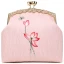 Style Chinois Perle Rose Brodé Fleur Carrés Pochette 2020