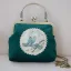 Chinese style Vintage / Retro Black Velour Embroidered Clutch Bags 2020