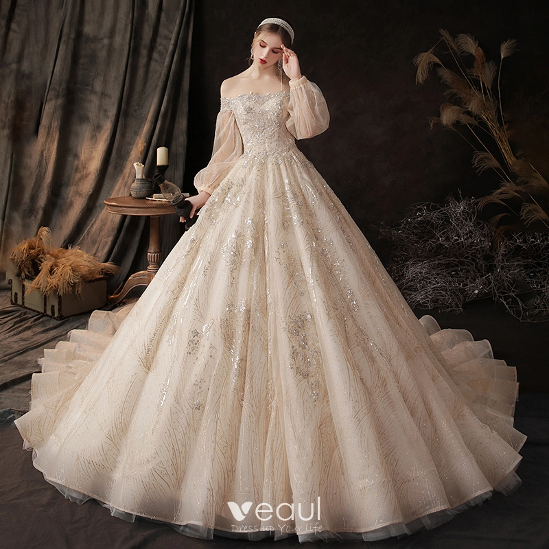 knee length dresses for ladies Illusion Corset Victoria Lace Tea-Length Short Puffy Wedding Dress main image 0