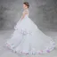 Flower Fairy White Flower Girl Dresses 2020 Ball Gown Scoop Neck Sleeveless Backless Appliques Flower Rhinestone Sweep Train Cascading Ruffles
