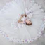 Flower Fairy White Flower Girl Dresses 2020 Ball Gown Scoop Neck Sleeveless Backless Appliques Flower Rhinestone Sweep Train Cascading Ruffles